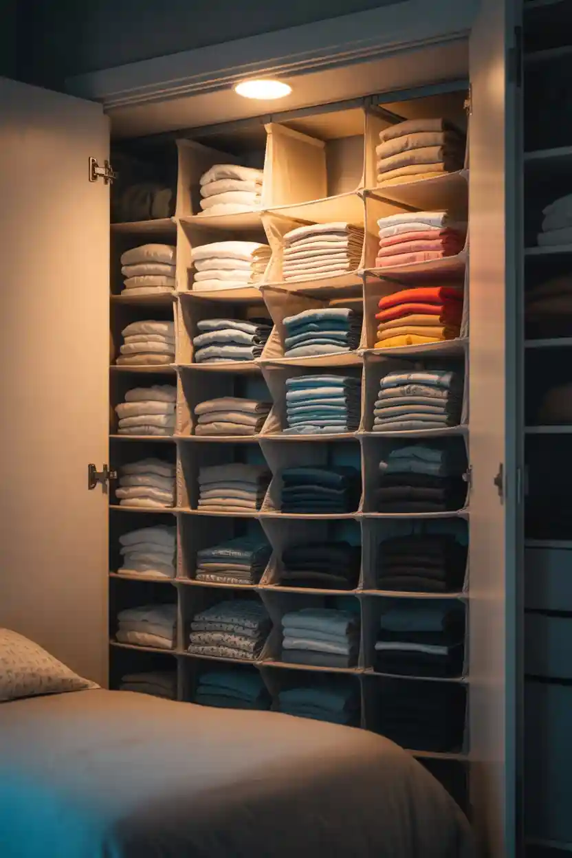 30 Small Apartment Storage Ideas 8 Hanging Closet Organizers