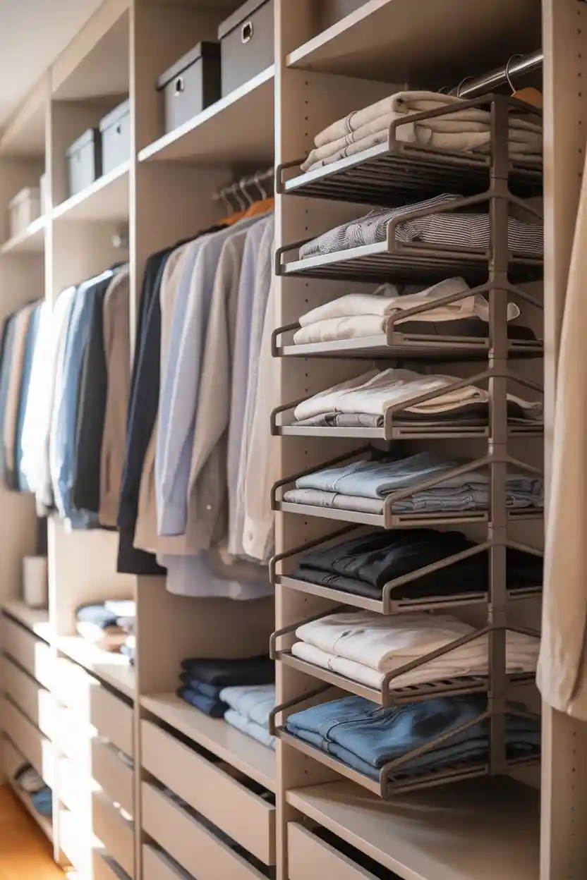 30 Small Apartment Storage Ideas 28 Multi-Tier Hangers