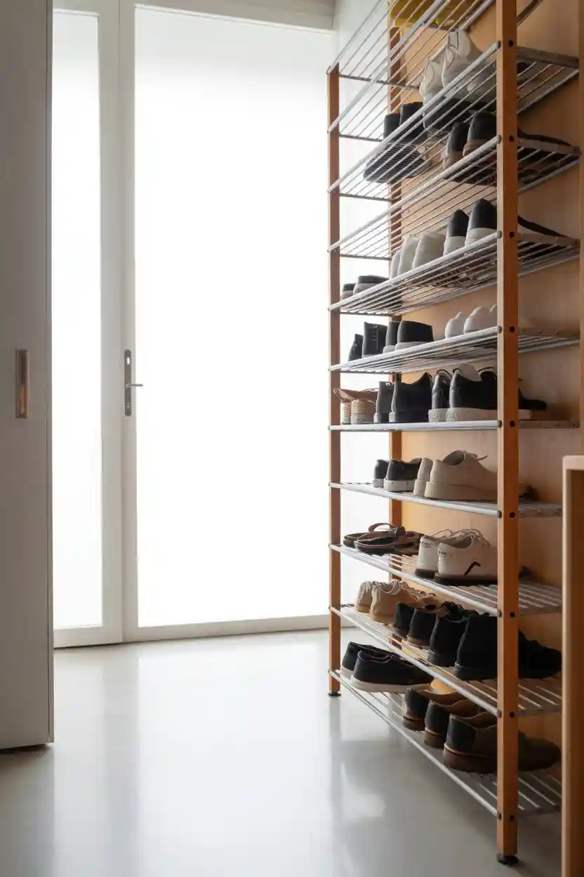 30 Small Apartment Storage Ideas 6 Vertical Shoe Racks