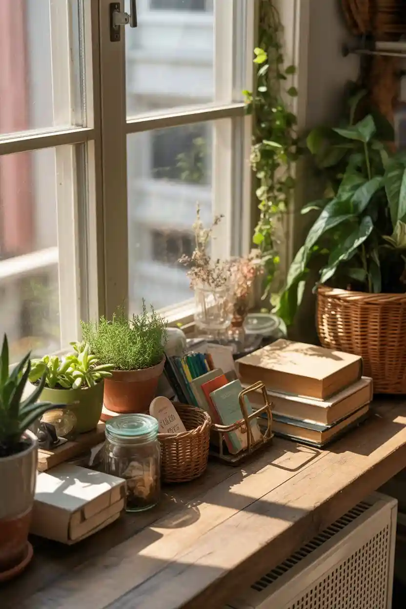 30 Small Apartment Storage Ideas 29 Window Sill Storage