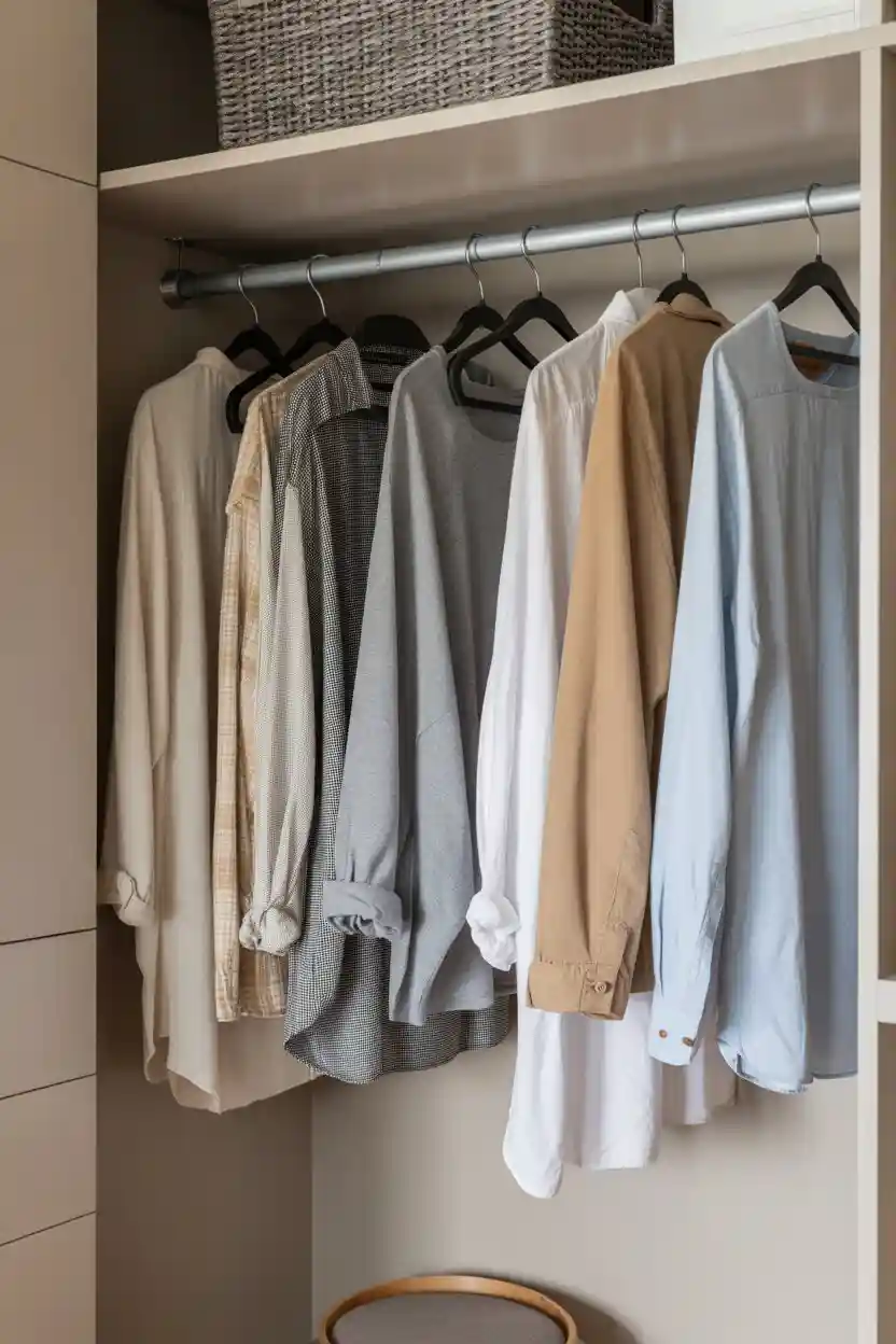 30 Small Bedroom Closet Organization Ideas 18 Install Pull-Down Closet Rods