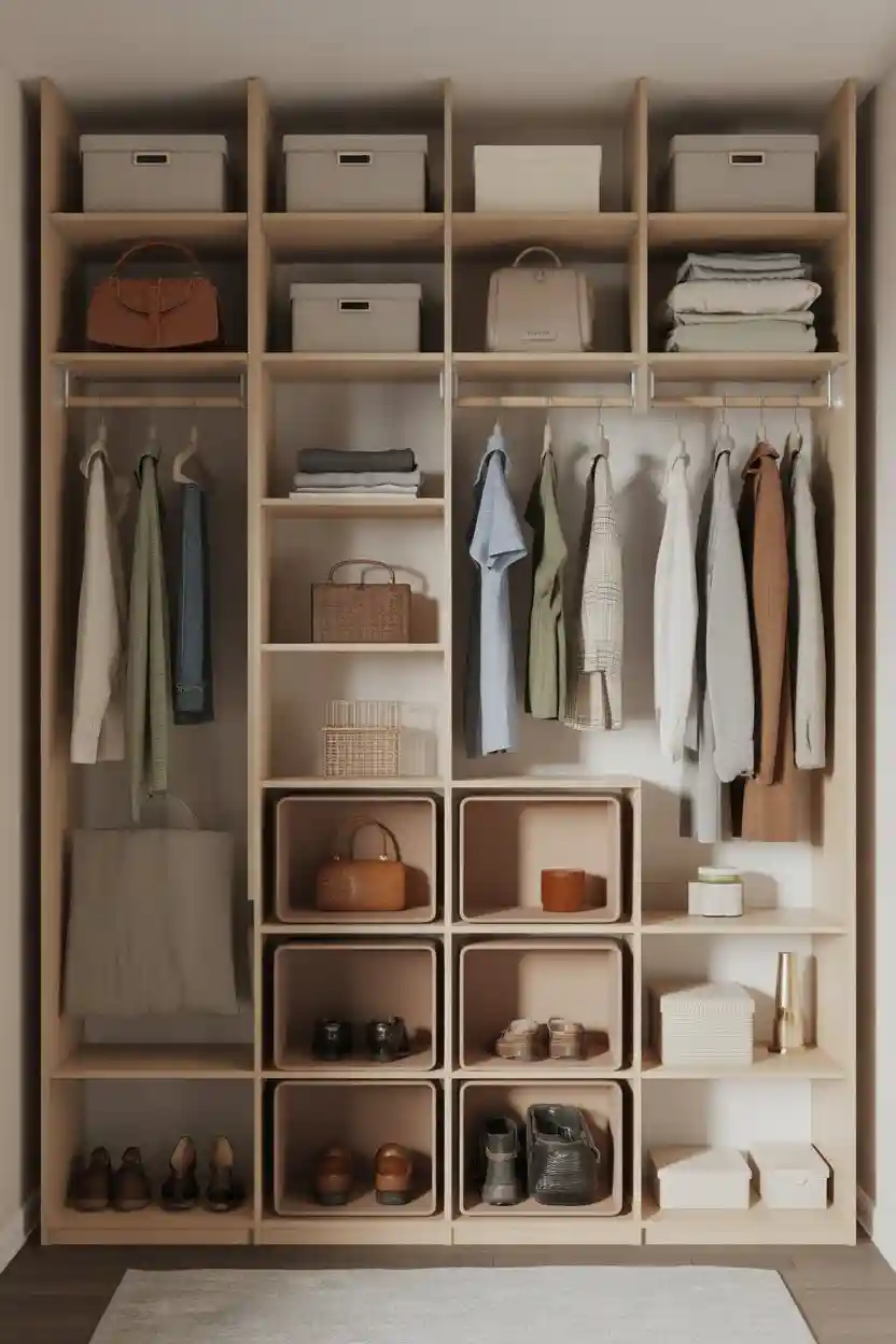 30 Small Bedroom Closet Organization Ideas 21 Use Modular Cube Storage