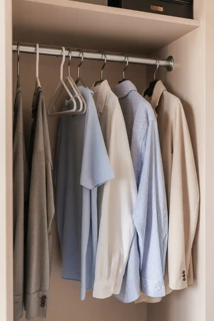 30 Small Bedroom Closet Organization Ideas 10 Use Slim Hangers
