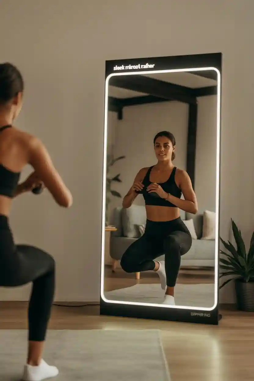30 Unique Gadget Gift Ideas 23 Smart Mirror Fitness Trainer