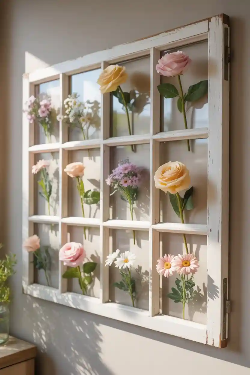 Window Frame Floral Accent