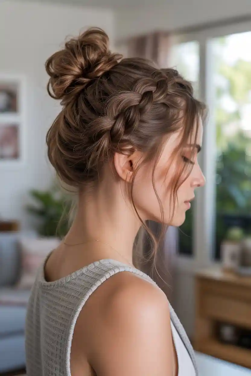 Messy Bun with Volume