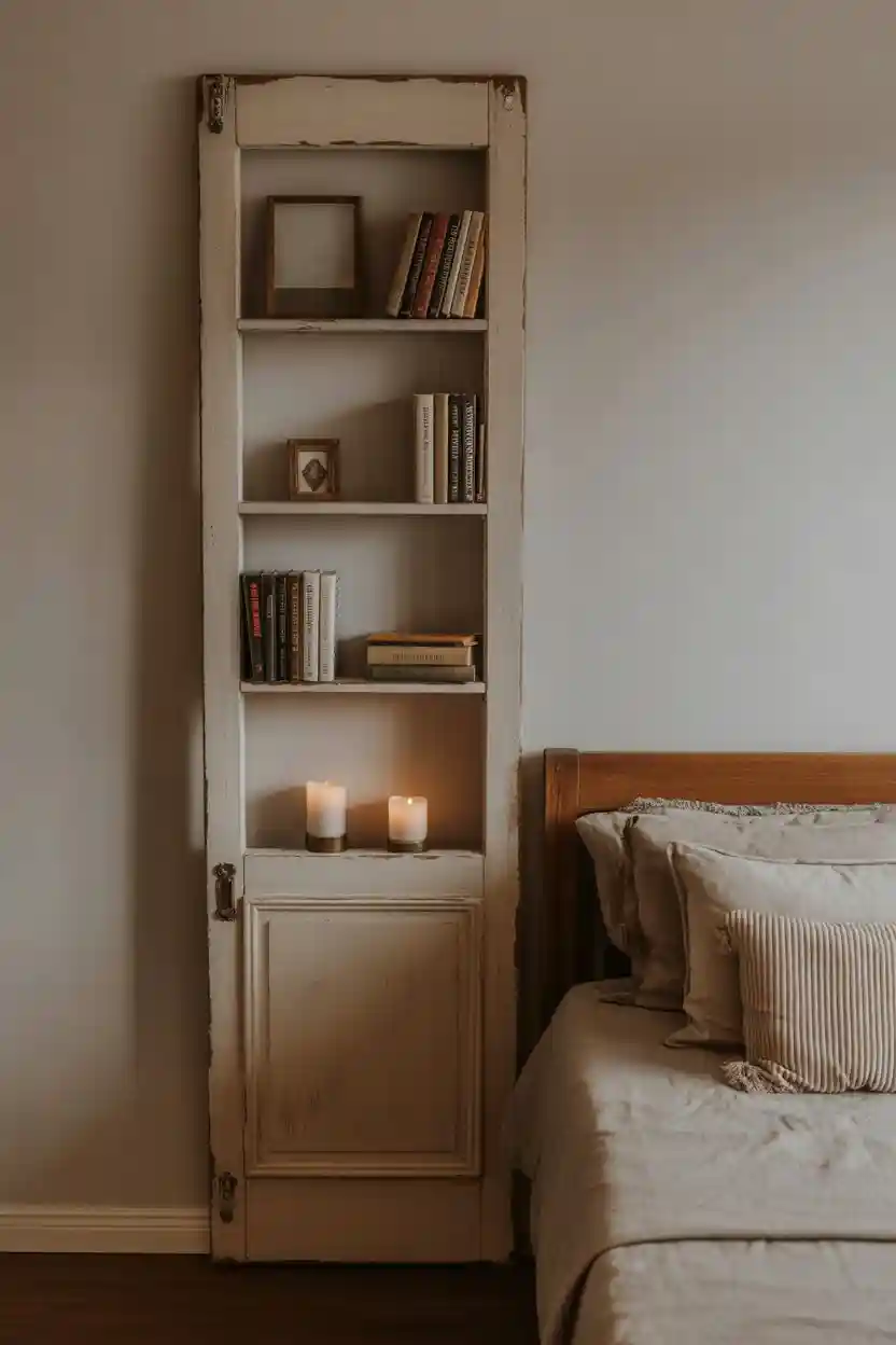 30 Upcycled Bookshelf Ideas 5 Old Door Bookshelf