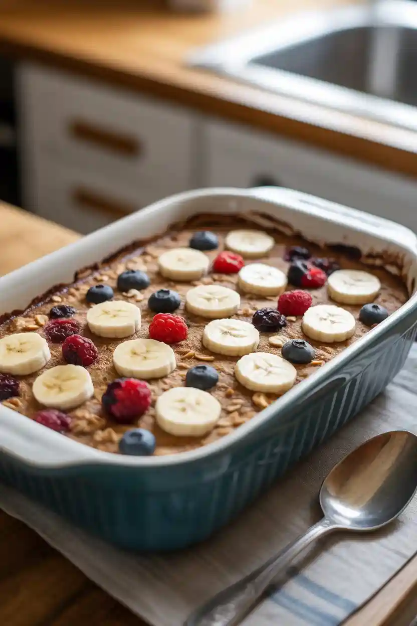 25 Delicious Vegan Breakfast Ideas That Everyone Will Love 6 Baked Oatmeal with Fruit