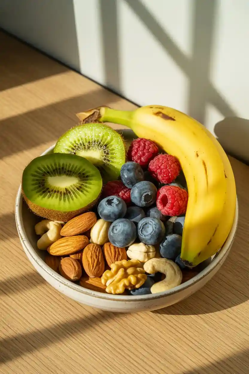 25 Delicious Vegan Breakfast Ideas That Everyone Will Love 19 Fruit and Nut Breakfast Bowl