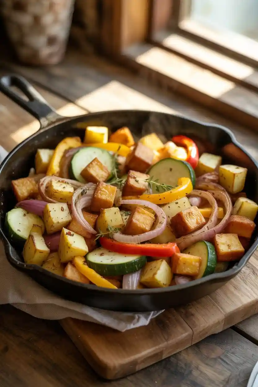 25 Delicious Vegan Breakfast Ideas That Everyone Will Love 16 Savory Veggie Breakfast Skillet