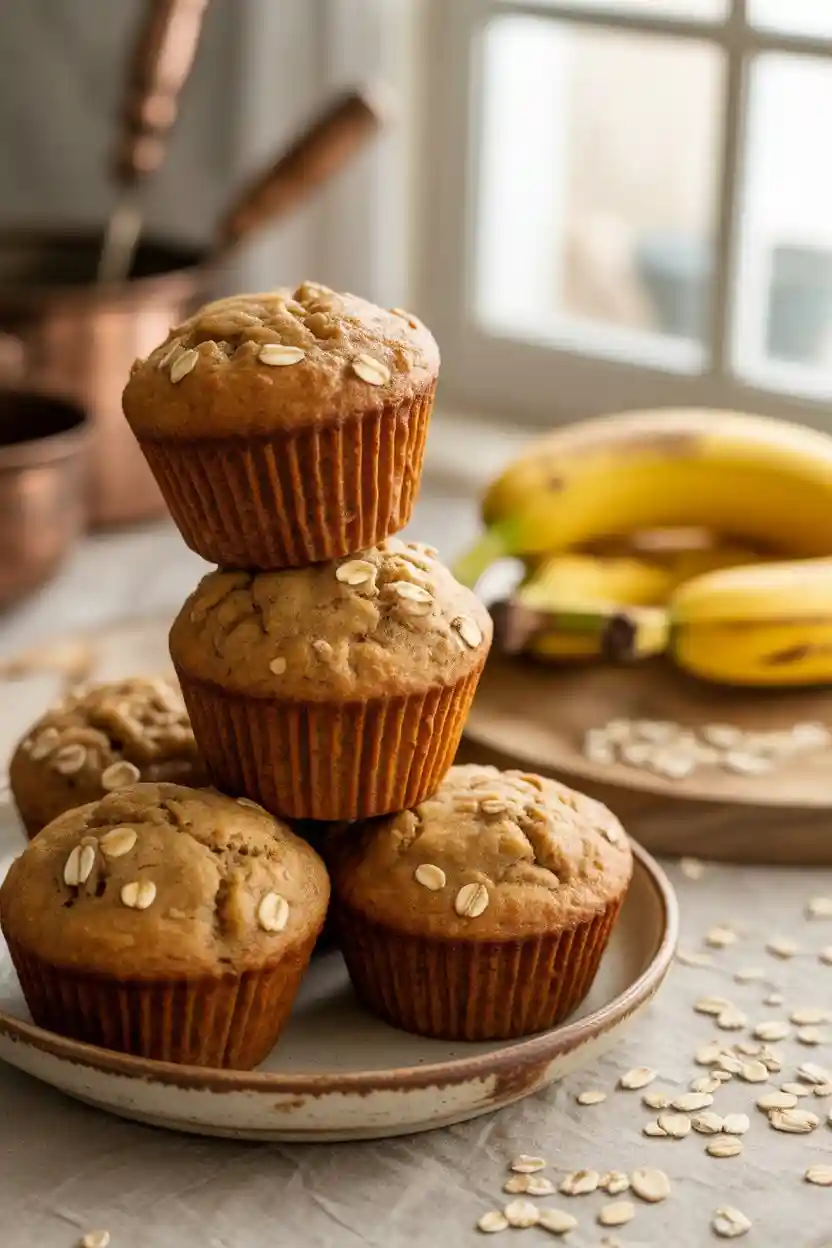 25 Delicious Vegan Breakfast Ideas That Everyone Will Love 15 Vegan Banana Oat Muffins