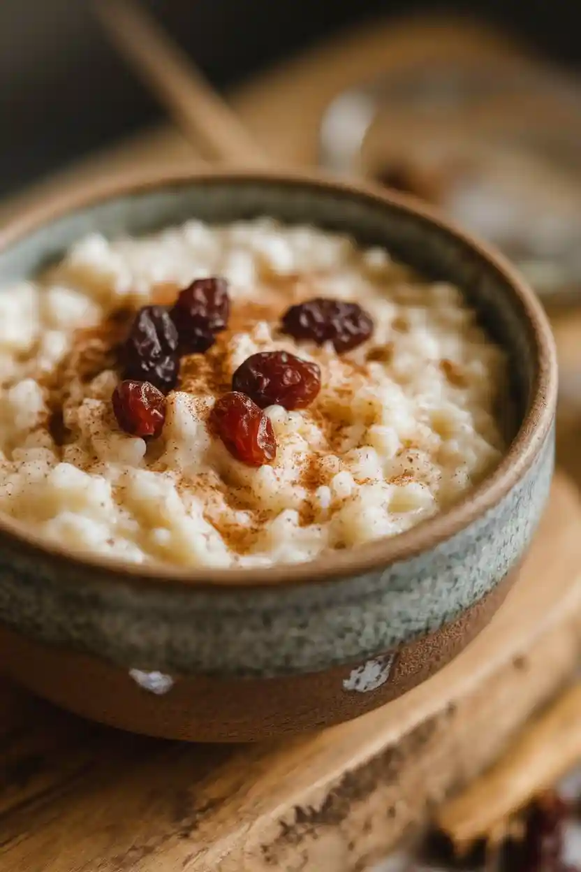 Vegan Rice Pudding with Cinnamon