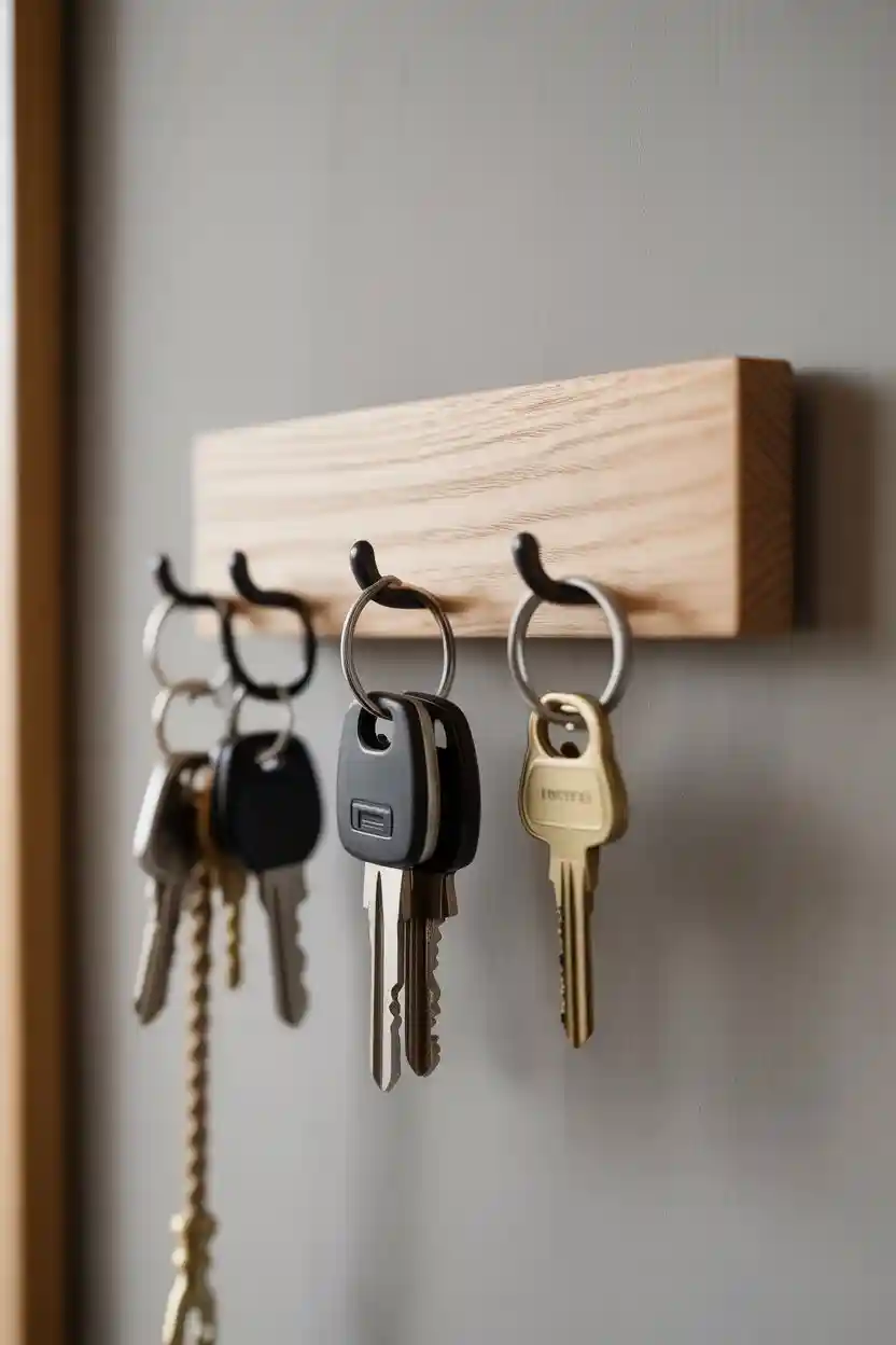 30 Weekend Craft Project Ideas 31 Wall Mounted Key Holder Craft Project