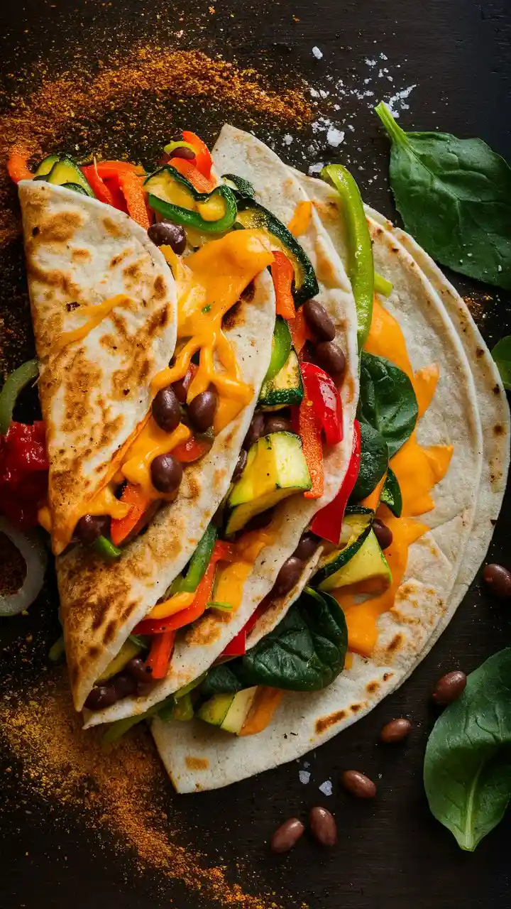 Cheese and Vegetable Quesadillas