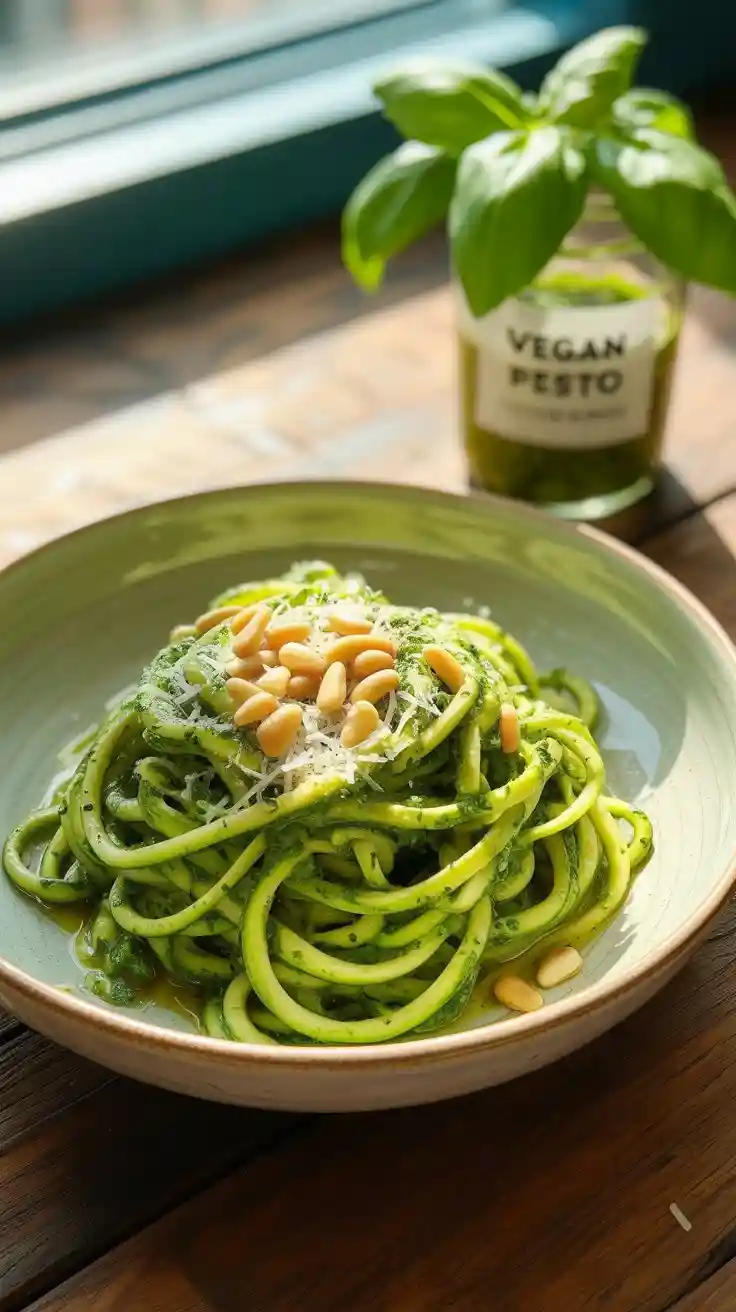 Zucchini Noodles with Pesto