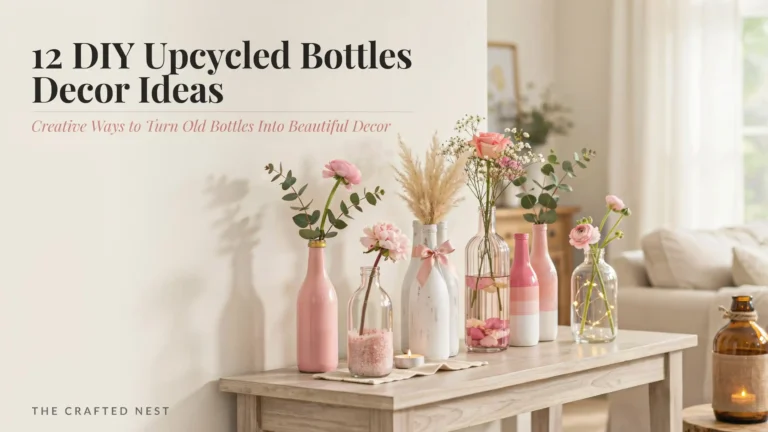 12 DIY Upcycled Bottles Decor Ideas for Creative Homes