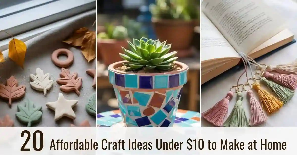 20 Affordable Craft Ideas Under $10 1 Affordable Craft Ideas Under $10 to Make at Home