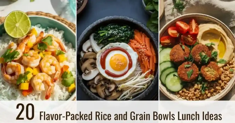 Flavor-Packed Rice and Grain Bowls Lunch Ideas