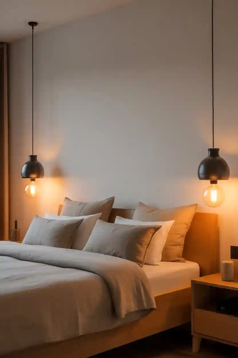 25 Scandinavian Bedroom Decor Ideas 6 Minimalist Pendant Lighting