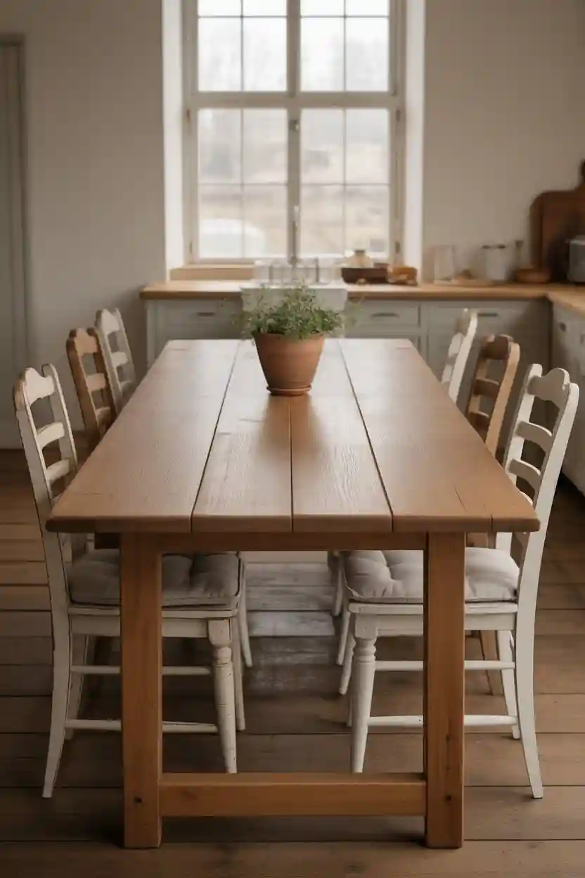 Rustic Wooden Dining Table