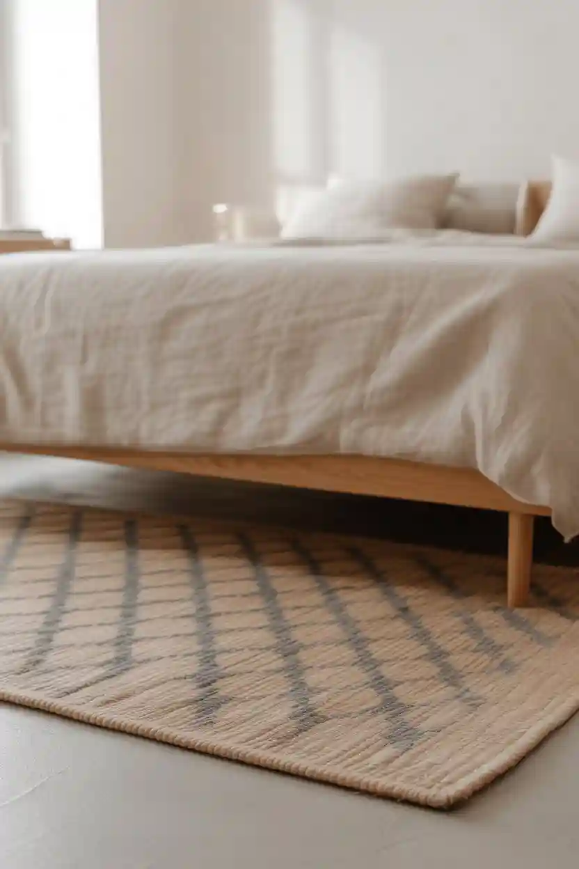 25 Scandinavian Bedroom Decor Ideas 24 Simple Geometric Rugs