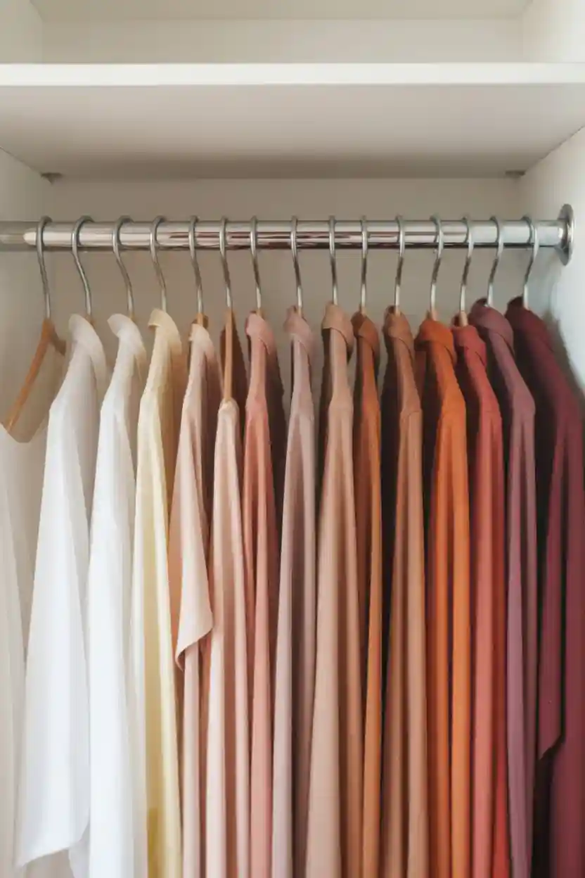 25 Wardrobe Organization Tips 12 Sort Clothes by Color Within Each Category