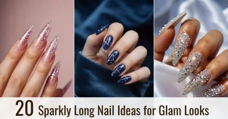 Sparkly Long Nail Ideas for Glam Looks