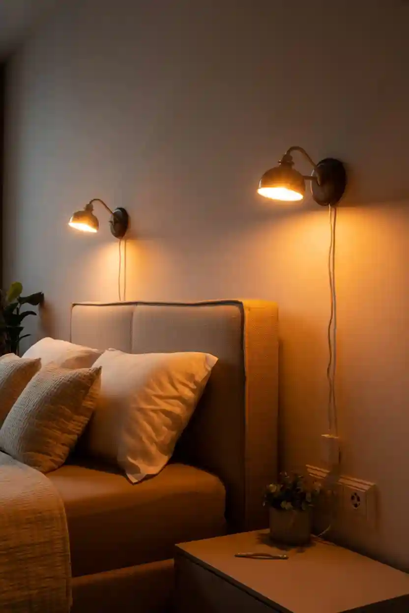 25 Budget Apartment Decor Ideas 10 Statement Lighting with Plug-In Sconces