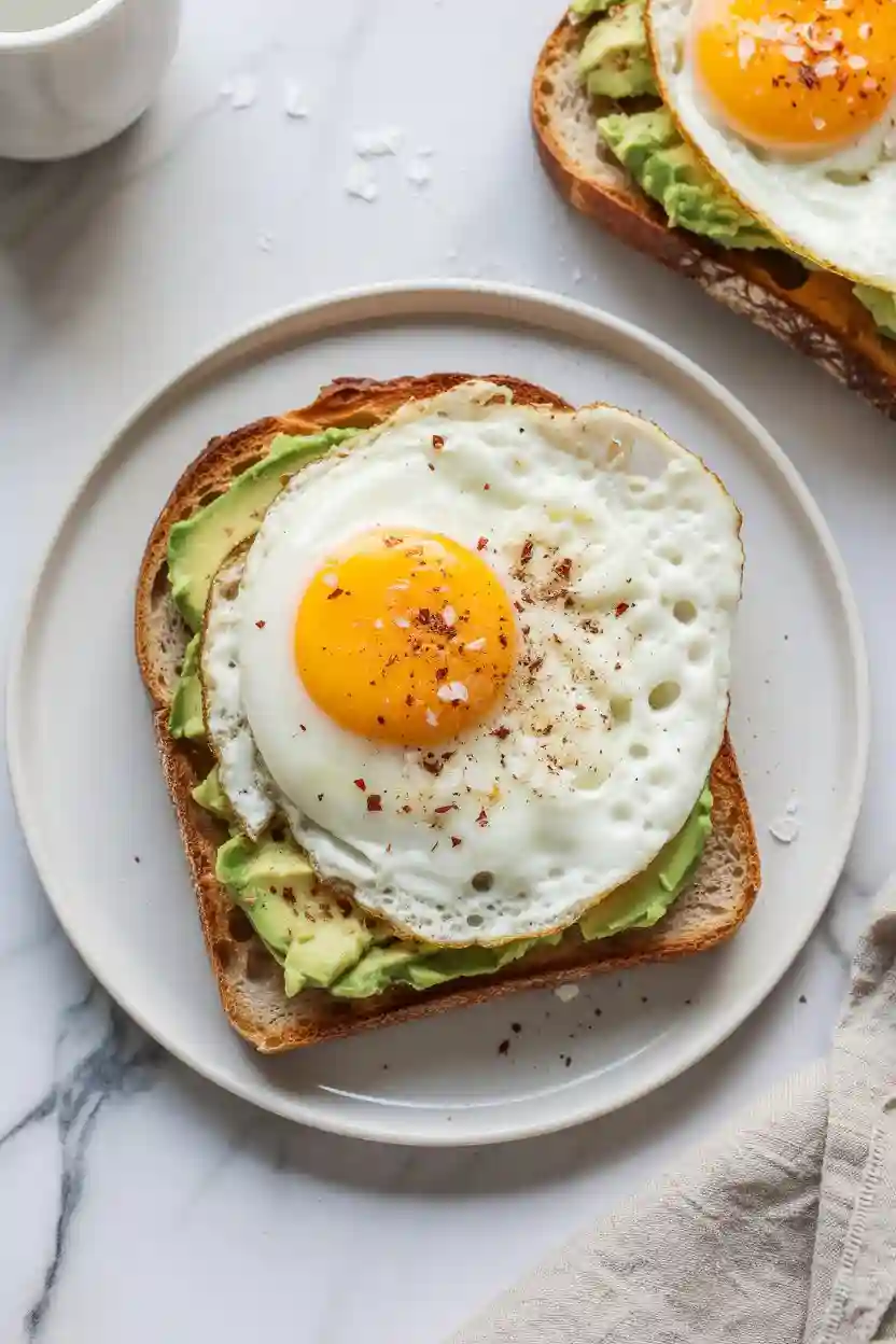 20 Simple and Tasty Breakfast Sandwich Ideas 3 Avocado and Egg on Sourdough