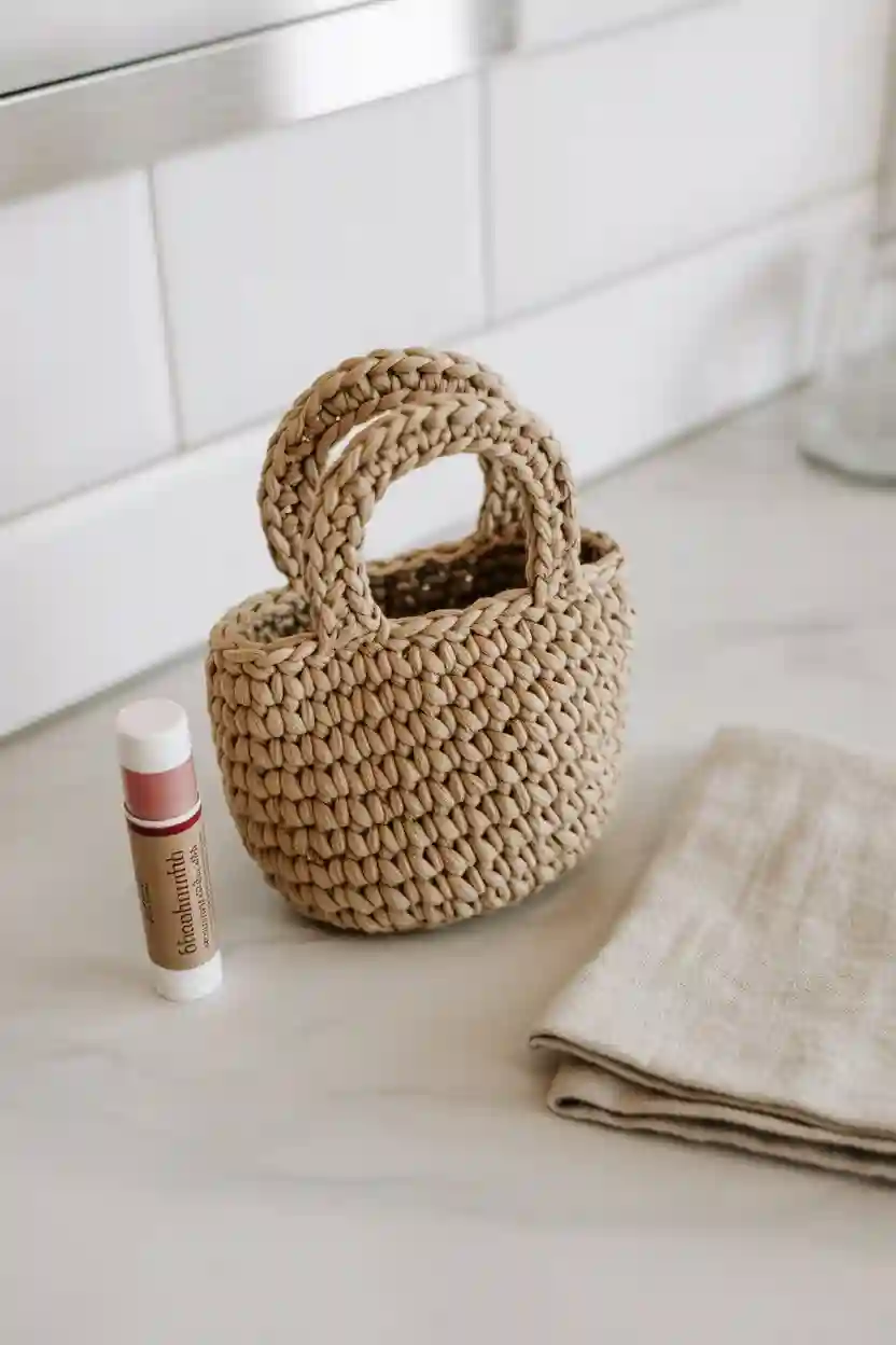 Crochet Mini Tote Bag