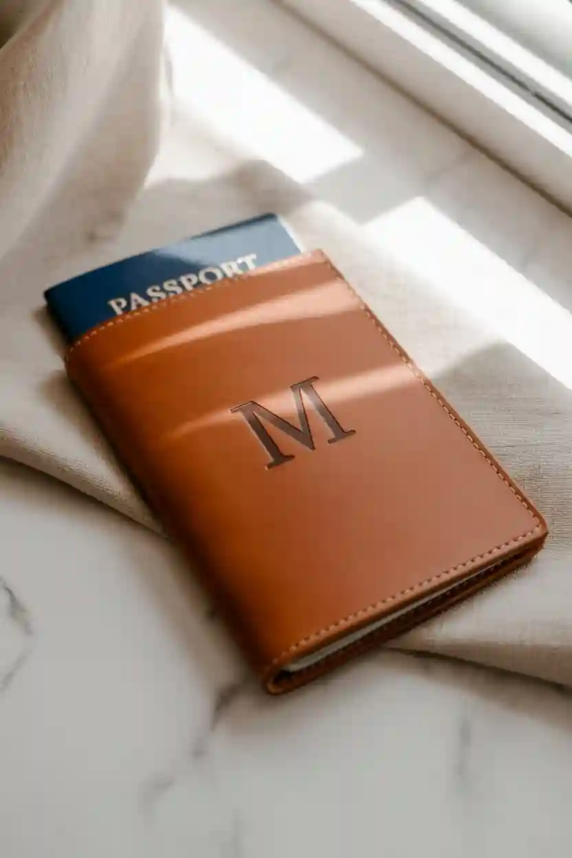 20 Custom Travel Gifts Ideas 2 Custom Leather Passport Holder