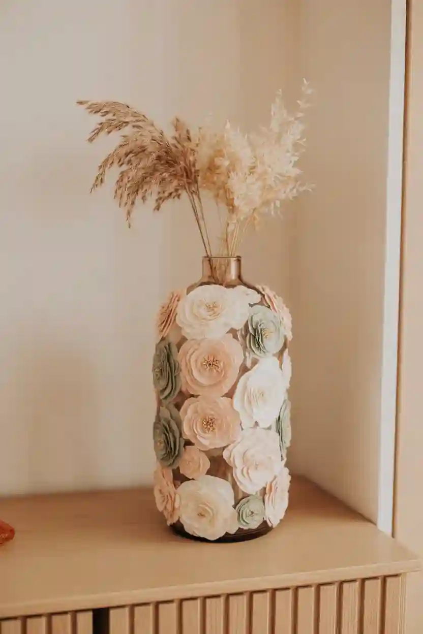 20 Affordable Craft Ideas Under $10 18 Decoupage Glass Vase
