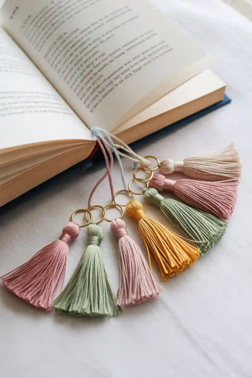 20 Affordable Craft Ideas Under $10 16 DIY Bookmark Tassel