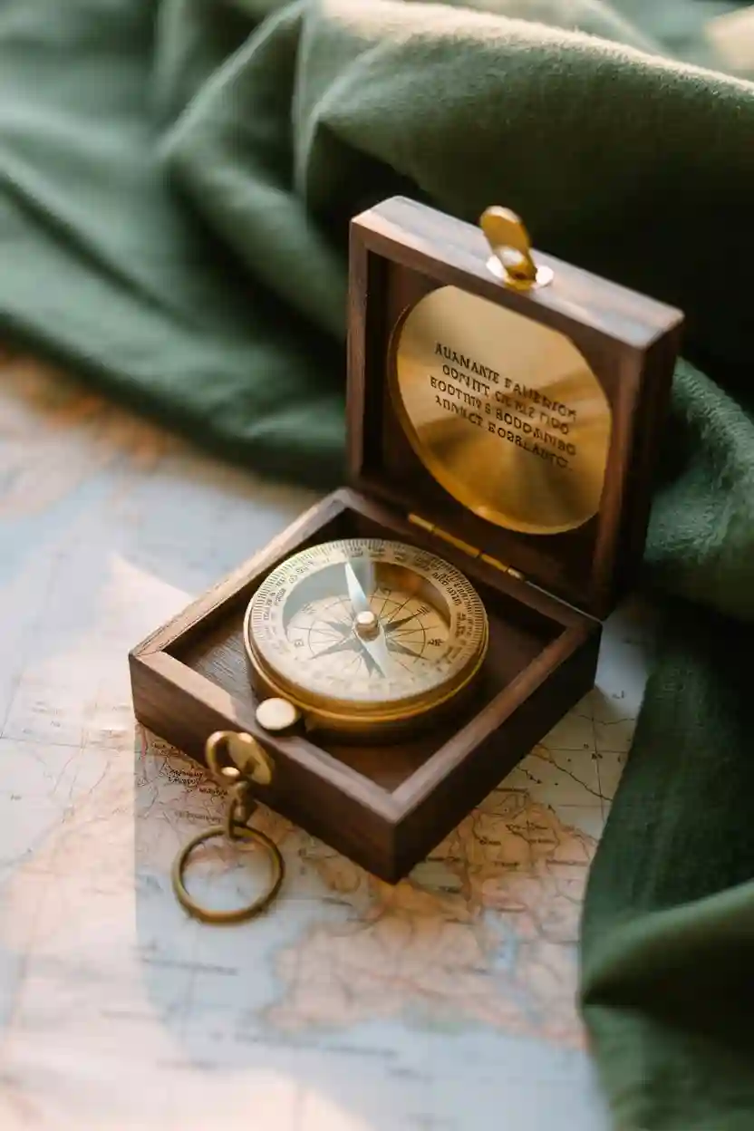 20 Custom Travel Gifts Ideas 12 Engraved Compass