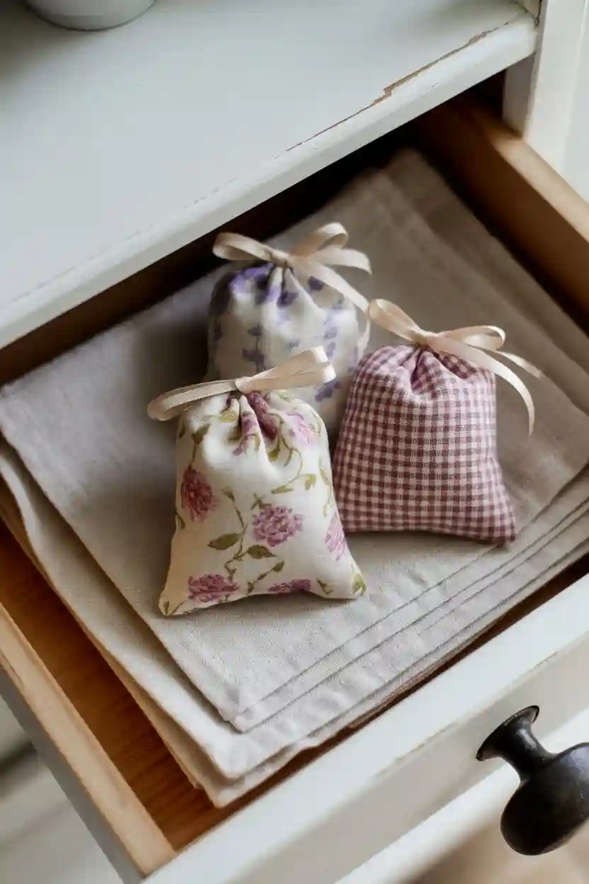 24 Cozy Handmade Gift Ideas 12 Fabric Lavender Sachets