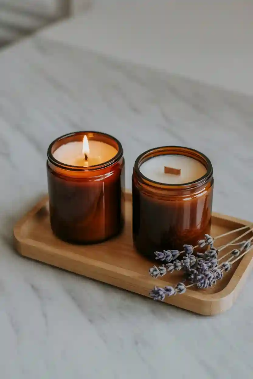 24 Cozy Handmade Gift Ideas 3 Hand-Poured Soy Candles