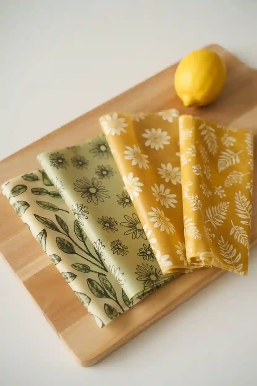 24 Cozy Handmade Gift Ideas 7 Hand-Stamped Beeswax Wraps