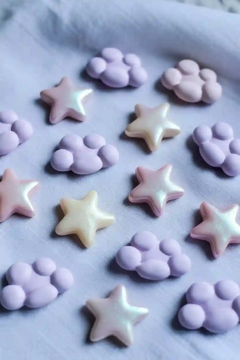 Miniature Clay Clouds and Stars