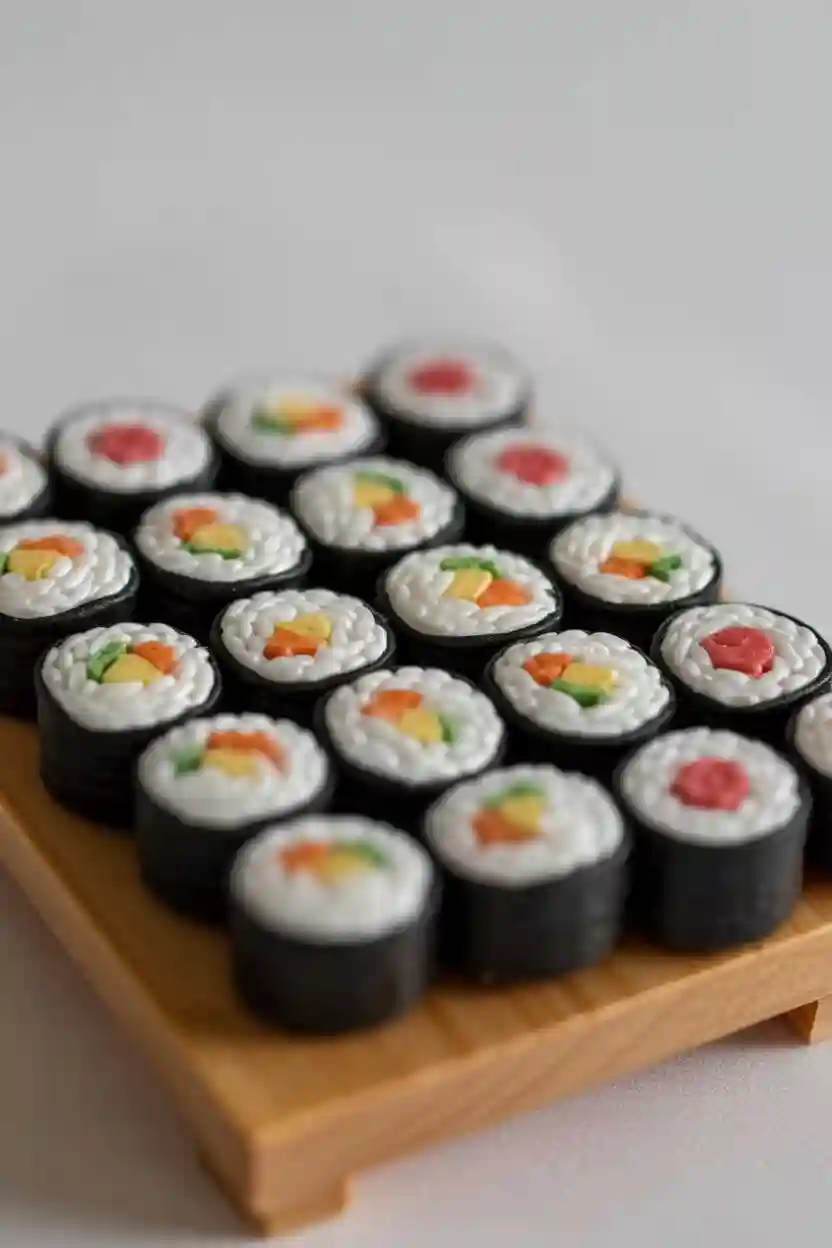 Miniature Food Sushi Rolls