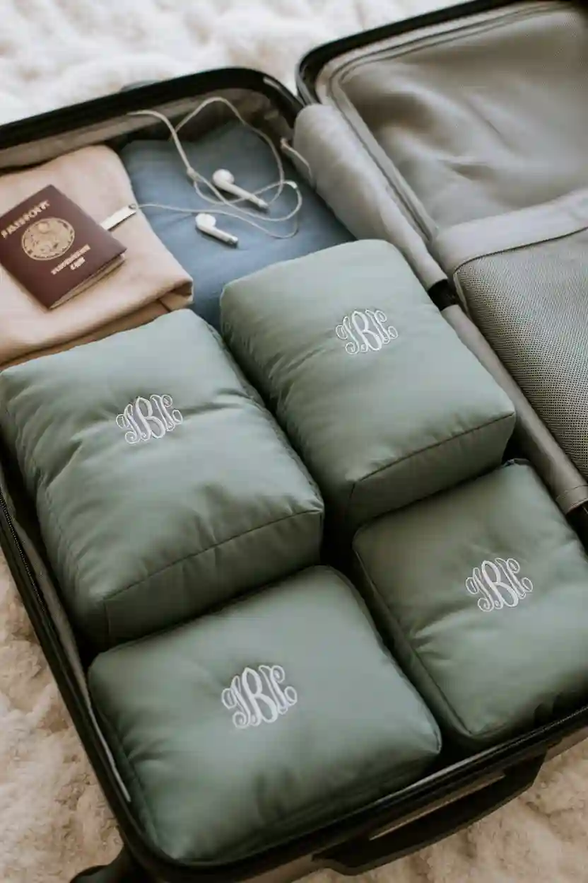 20 Custom Travel Gifts Ideas 8 Monogrammed Packing Cubes