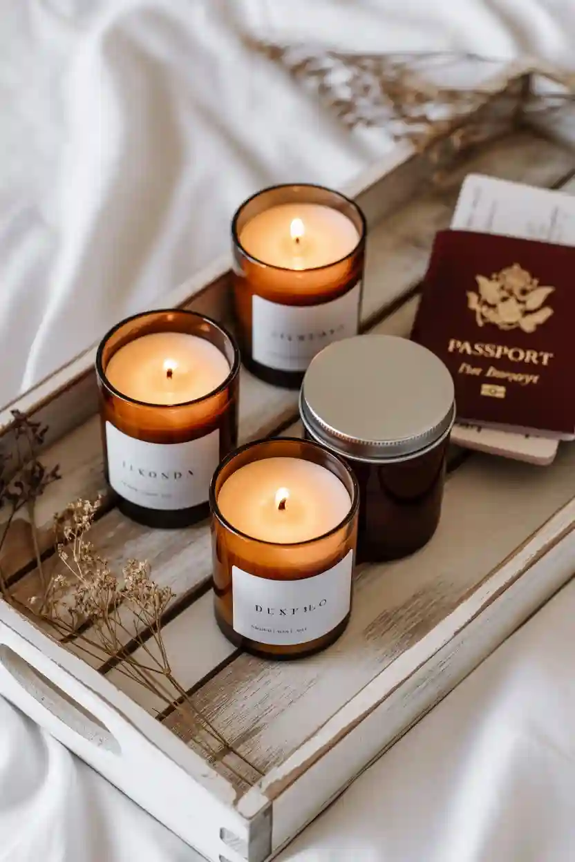 20 Custom Travel Gifts Ideas 13 Personalized Travel Candle Set
