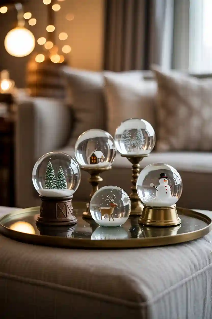 20 DIY Table Centerpiece Ideas 17 Snow Globe Cluster Centerpiece