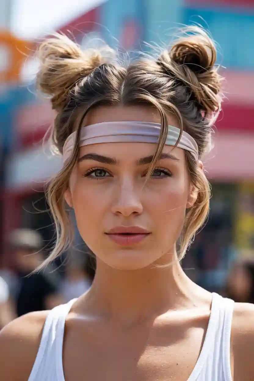 20 Summer Hairstyles Ideas 7 Space Buns