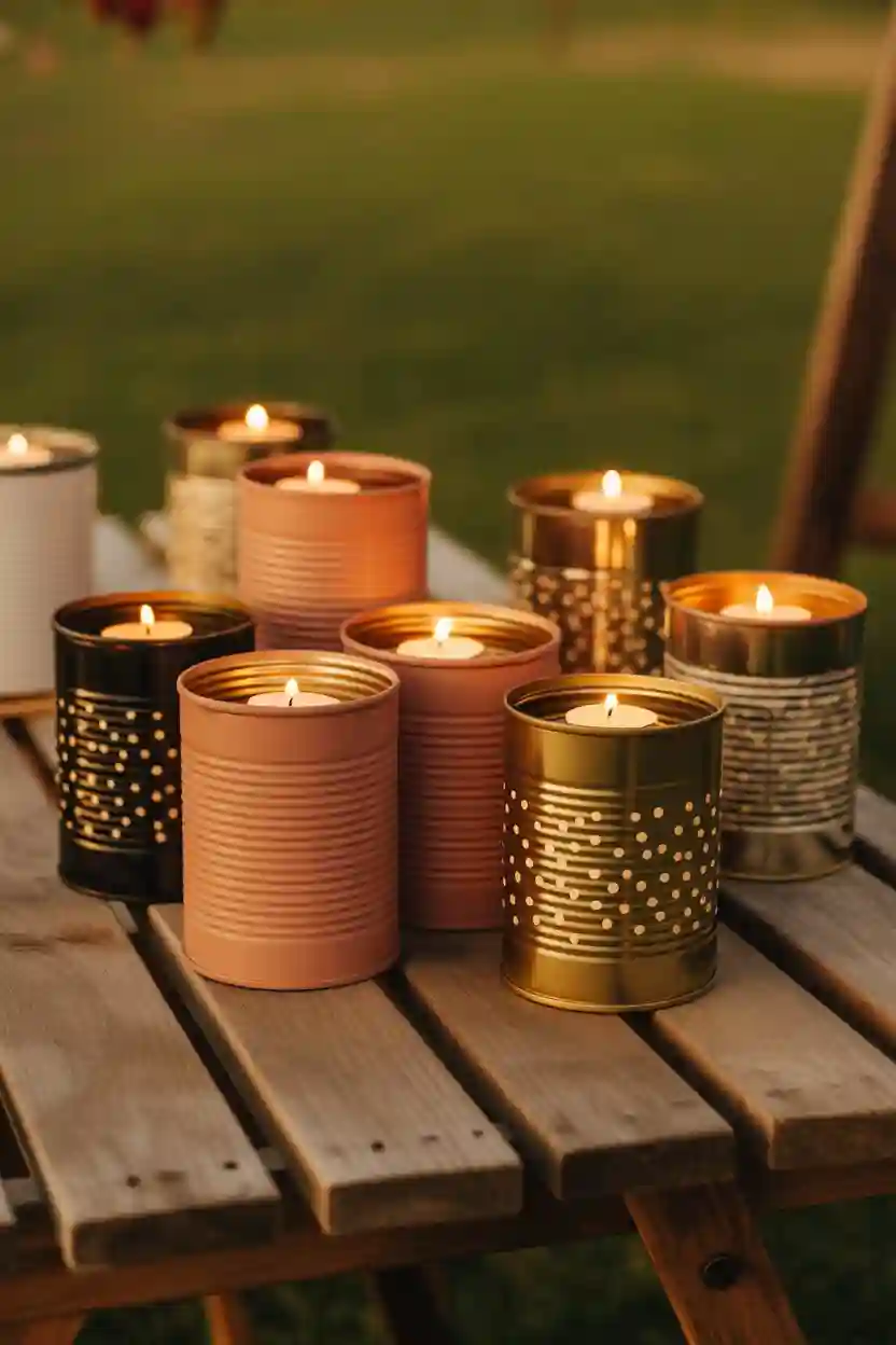 20 Affordable Craft Ideas Under $10 6 Tin Can Lanterns