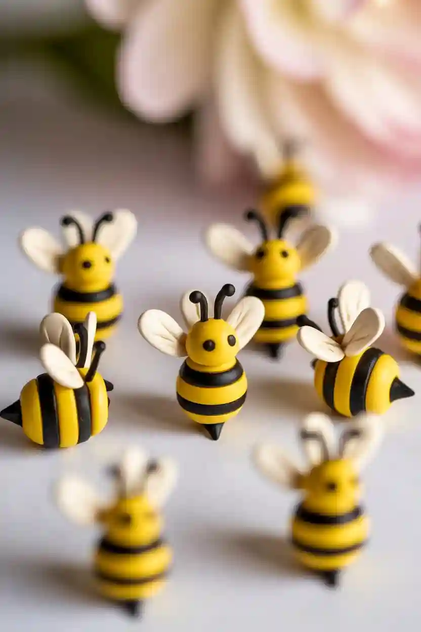 Tiny Clay Bees