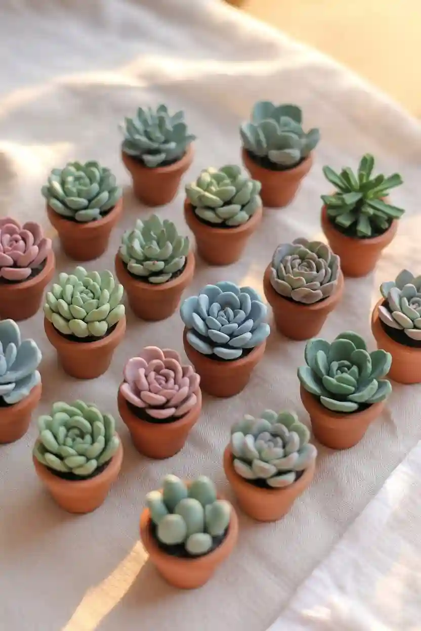 Tiny Potted Succulents