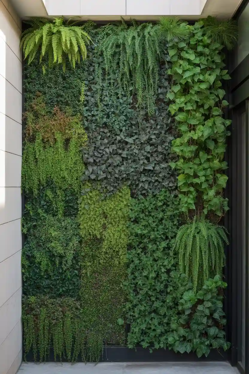 20 Minimalist Landscaping Ideas 19 Vertical Green Wall Panel