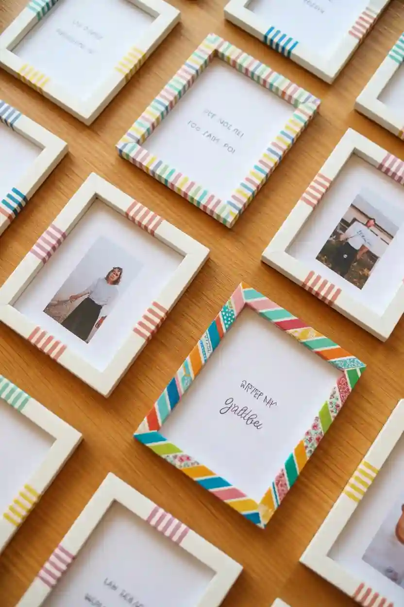 20 Affordable Craft Ideas Under $10 13 Washi Tape Picture Frames
