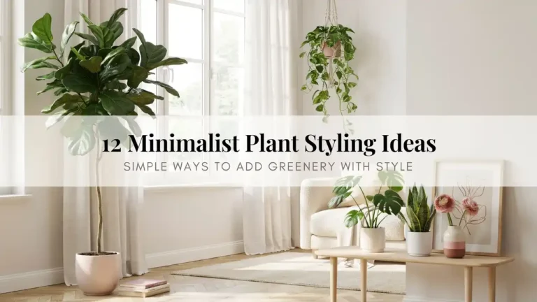 12 Minimalist Plant Styling Ideas for Modern Homes