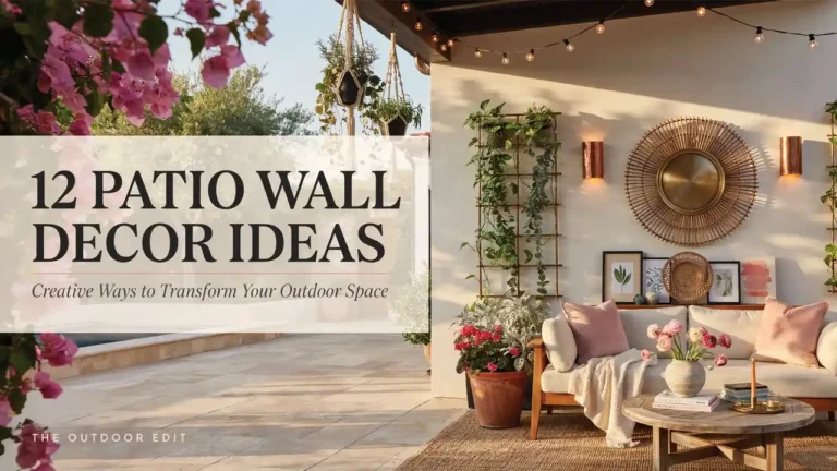 12 Patio Wall Decor Ideas for Modern Outdoor Style